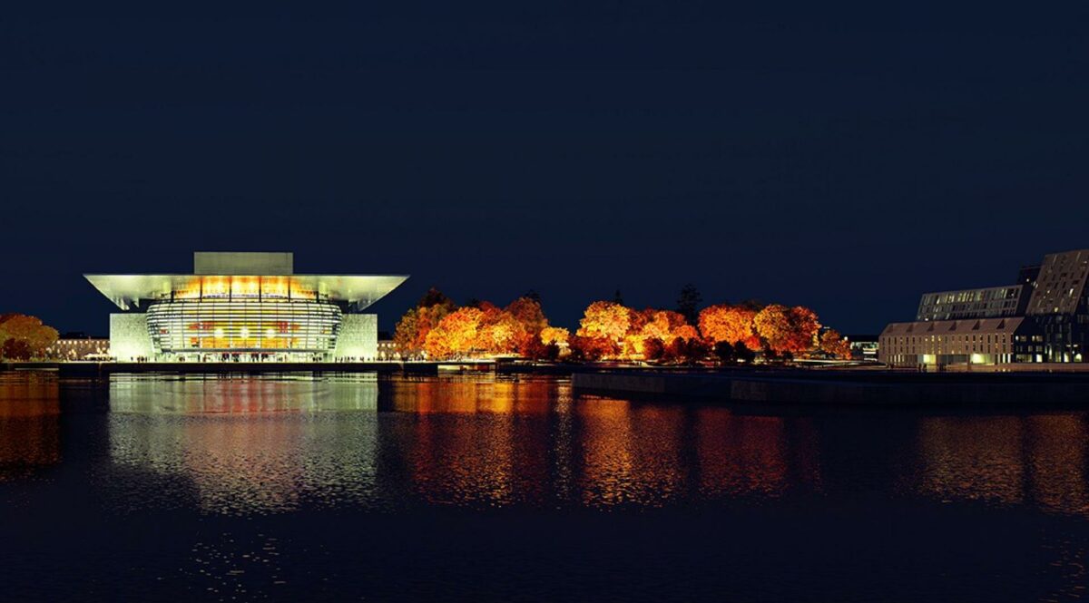Operaparken etableres mellem Operaen og Papirøen. Visualisering: COBE.