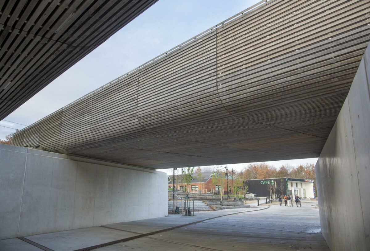 Hele området omkring Kildeparken i det østlige Aalborg har fået en overhaling i omdannelsen. Pressefoto.