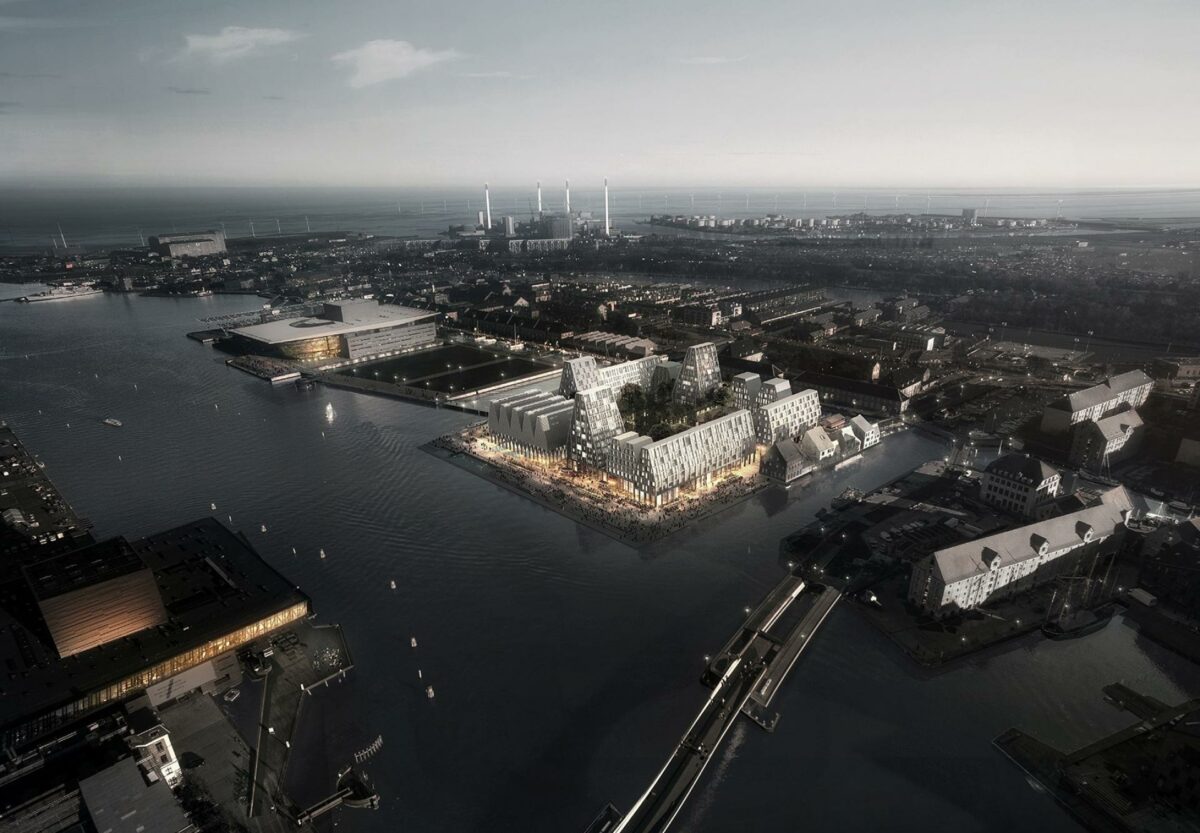 Christiansholm er det sidste kajområde, der mangler at bliver udviklet i Københavns inderhavn, men det hører snart historien til. Foto: NCC.