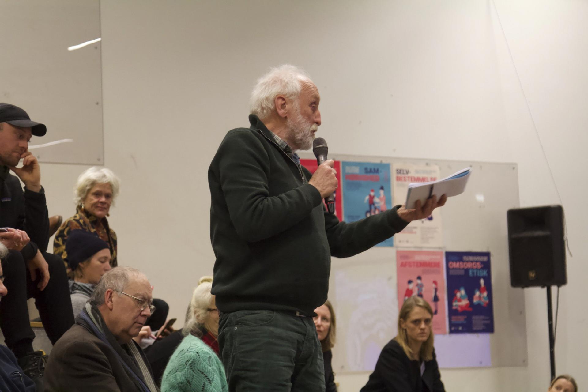 Knud Erik Hansen, der er repræsentant for Danmarks Naturfredningsforening i København sagde, at han altid vil betragte projektet som et hælerprojekt. Foto: Louise Gregersen