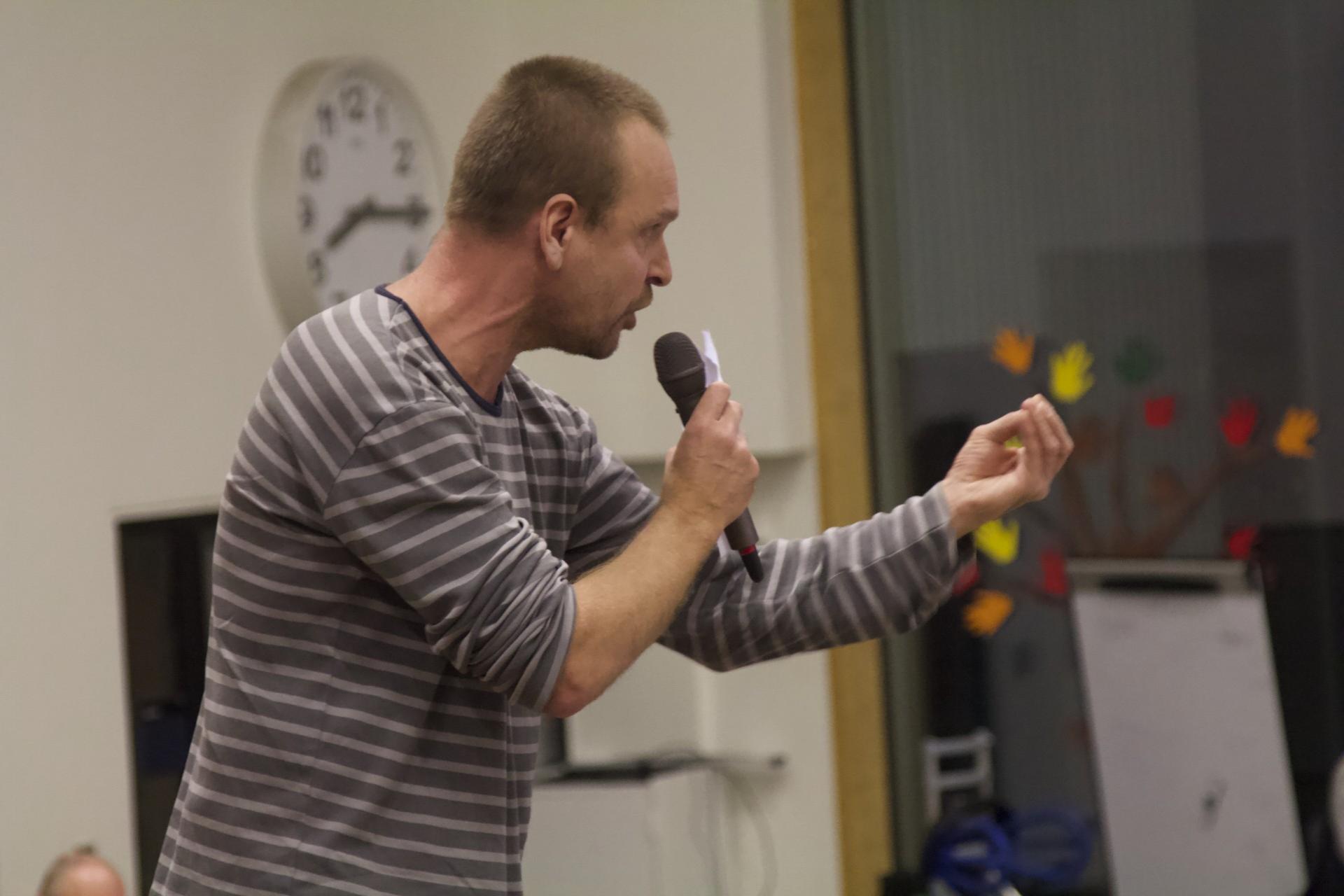 Der var meget frustration ophobet hos flere borgere, der gav udtryk for det til mødet. Foto: Louise Gregersen