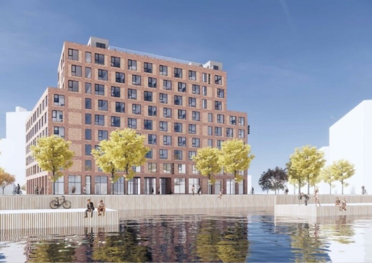 Et nyt hotel skyder op i København. Illustration: Vilhelm Lauritzen Arkitekter.