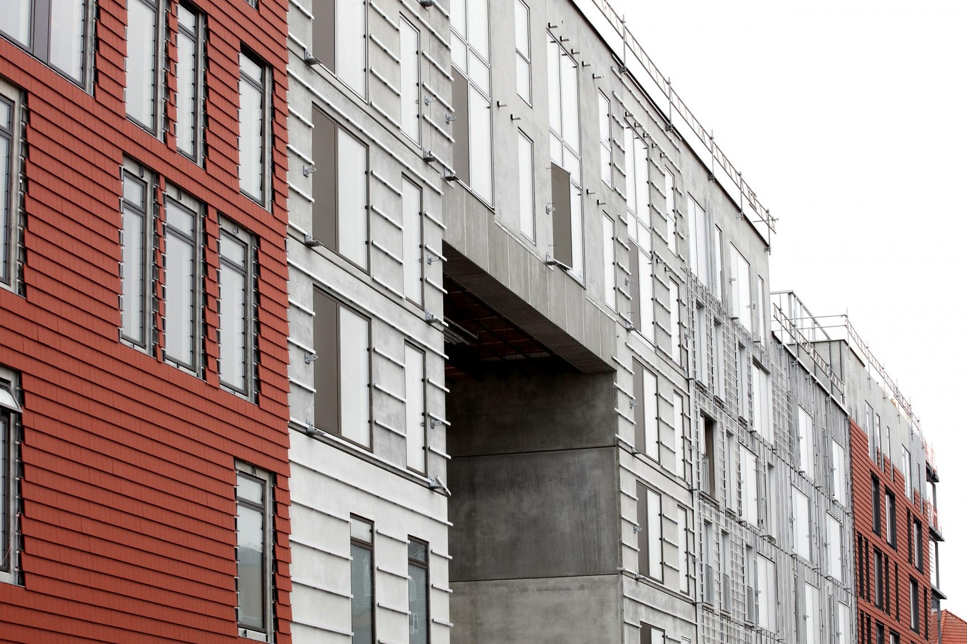 De er blandt andet konstrueret med fibergips, så man ikke var tvunget til at lukke byggeriet nær så hurtigt. Pressefoto.