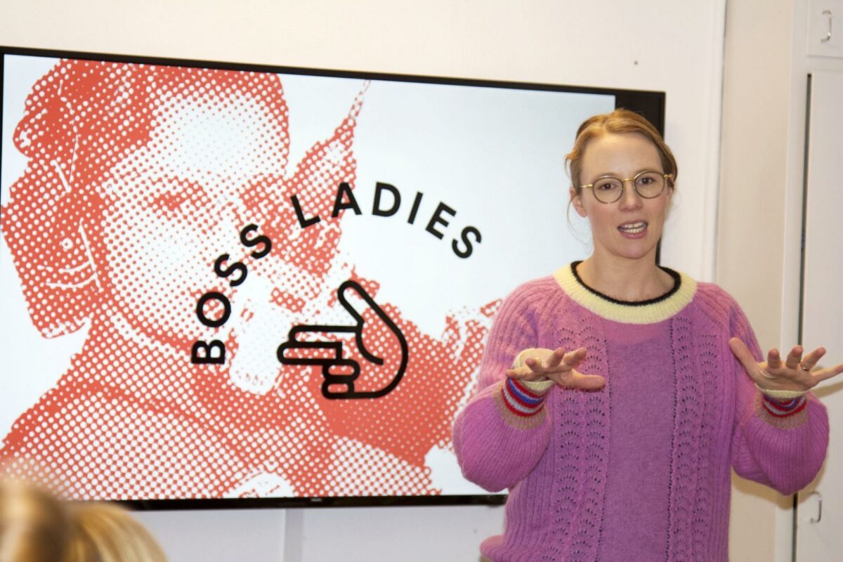 Miljøminister Lea Wermelin holdt oplæg for Boss Ladies' ambassadører om, hvordan man går efter drømmen, selvom man bliver mødt af fordomme og mistro. Foto: Louise Gregersen