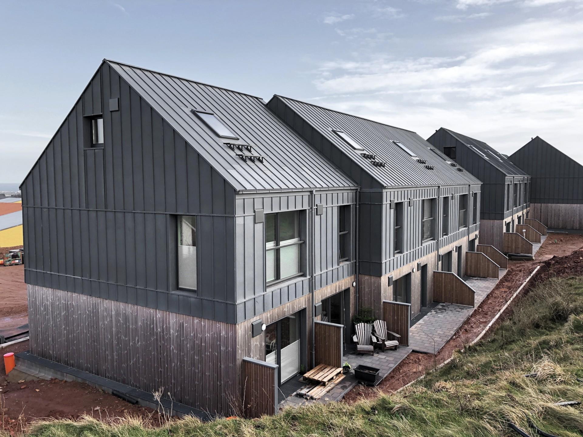 Boligerne er udviklet i samarbejde med Campus 360, mens Gemeinde Helgoland er bygherre og Diamond Module leverer træmodulerne. Foto: Christoph Tewis.