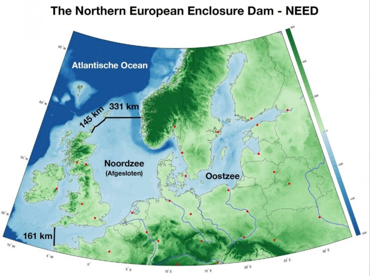 Vandstanden i verden stiger som følge af klimaforandringer. Kan denne løsning sikre Danmark?Illustration: Royal Netherlands Institute for Sea Research.