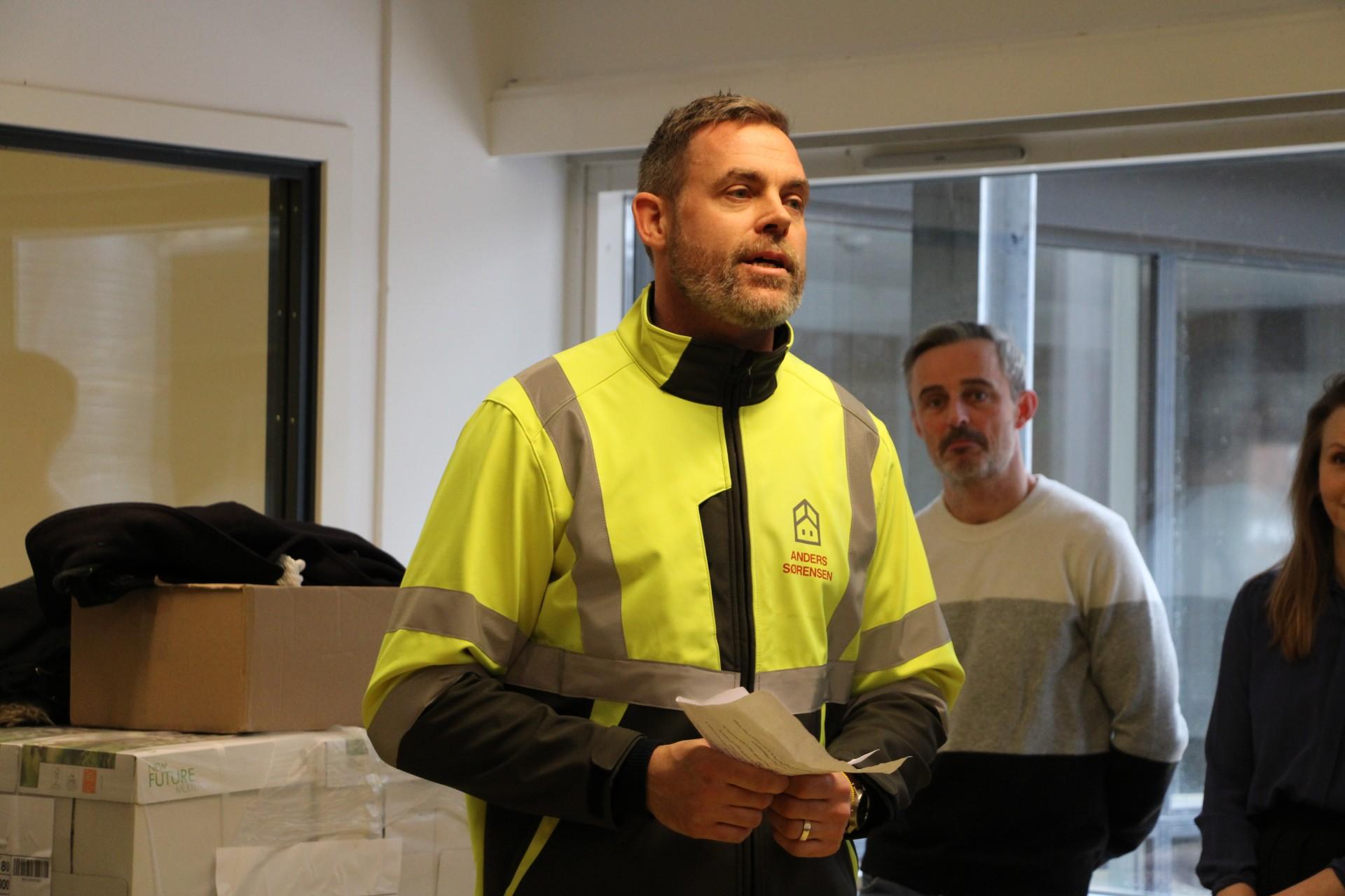 Anders Sørensen er forretningsudvikler hos Enemærke og Petersen, og han opfordrer flere i branchen til at tage lignende projekter til sig og tage et samfundsansvar. Foto: Louise Gregersen