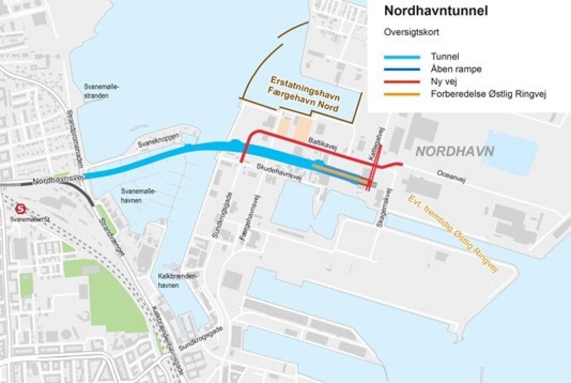 Projektet består af to etaper. Grafik: Vejdirektoratet.