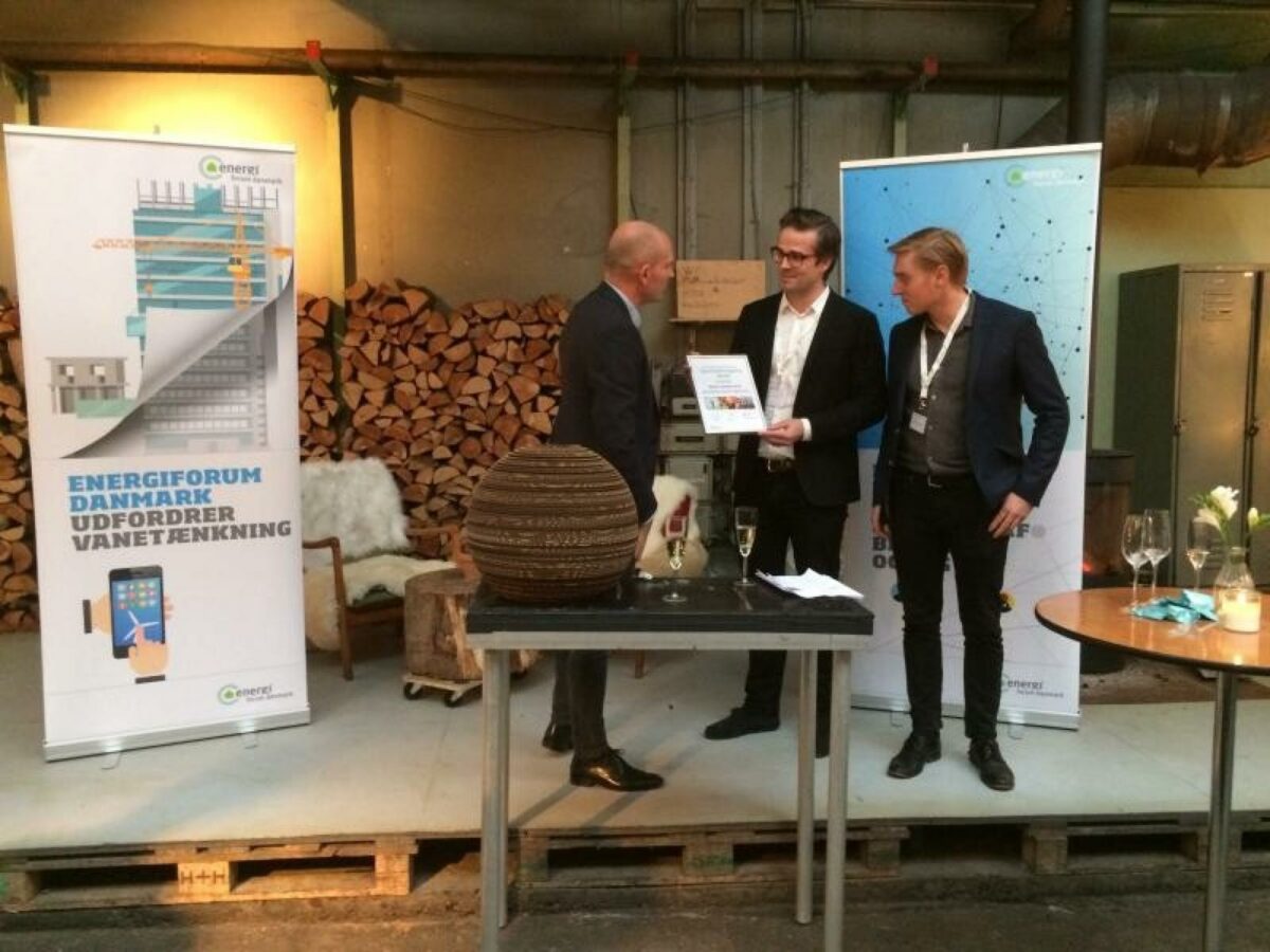 Sidste år vandt Søren Jensen A/S' myceliummateriale Innovationsprisen, som uddeles af Energiforum. Pressefoto.