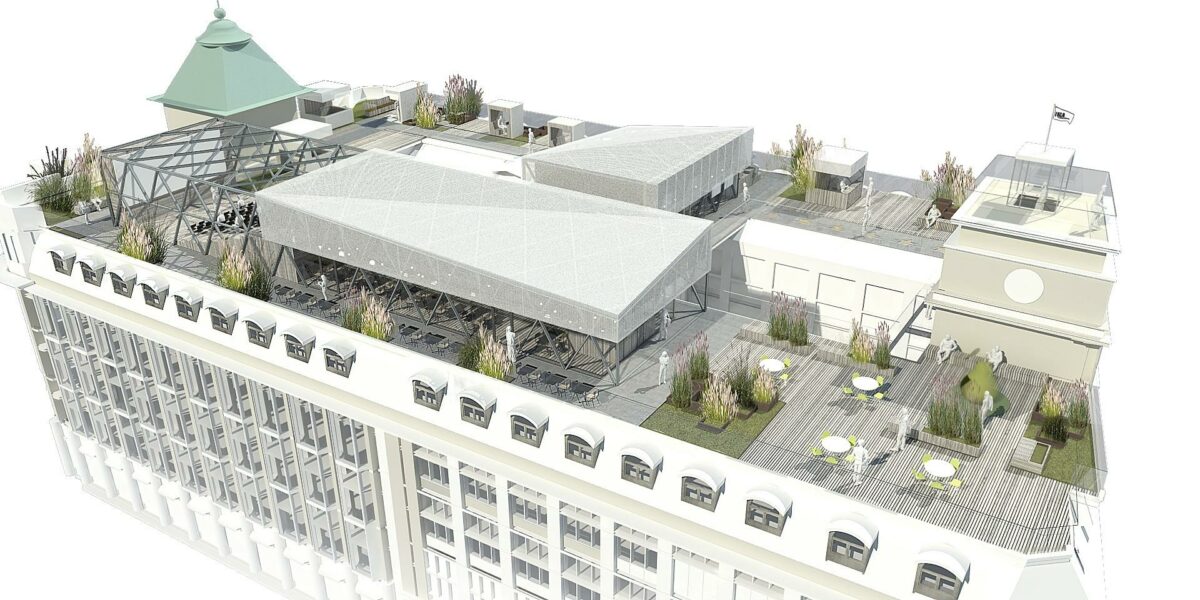 Salling-varehusene i Aarhus og Aalborg har haft kæmpe succes med at udnytte tagene. Visualiseringer: Rambøll.
