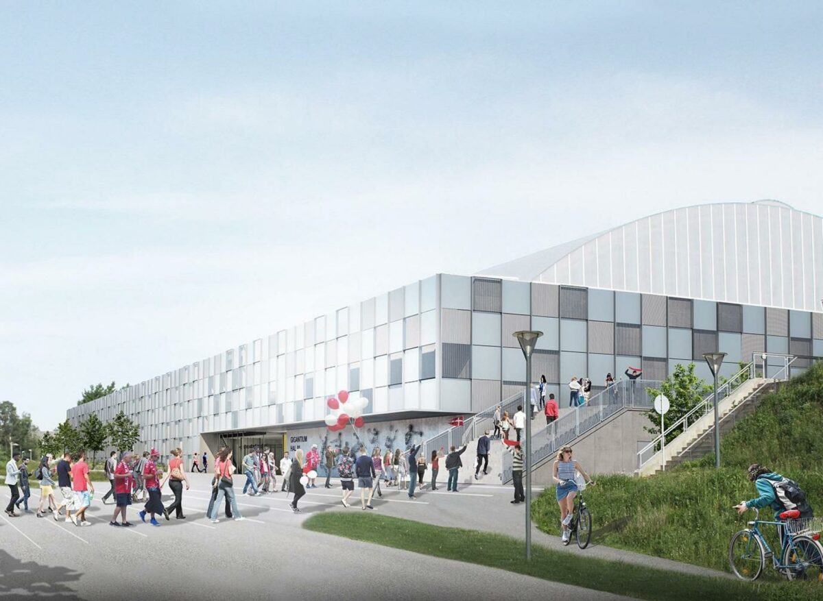 De aalborgensiske idrætsudøvere kan se frem til nye faciliteter og mere plads. Visualisering: TL Byg.