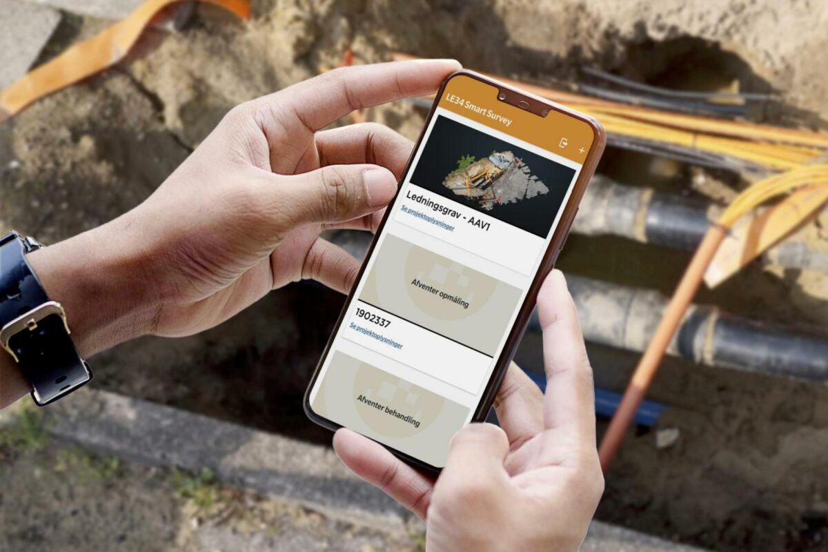 Årets Innovationspris fra partnerskaber Vandpartner går til landinspektørfirmaet LE34 for appen SmartSurvey, som omsætter simple videoer til komplekse 3D-modeller. Foto: LE34.