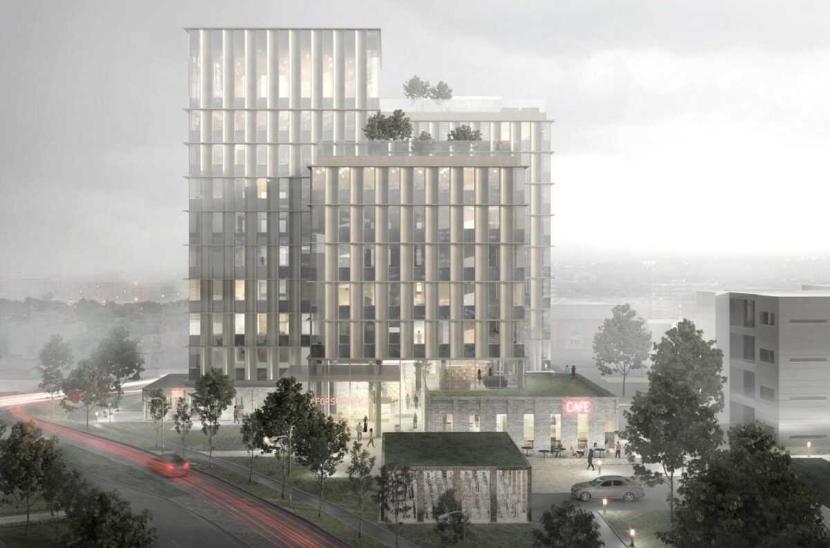 Edison Park skal skabe nyt liv i Lund. Visualisering: Arkitema Architects.