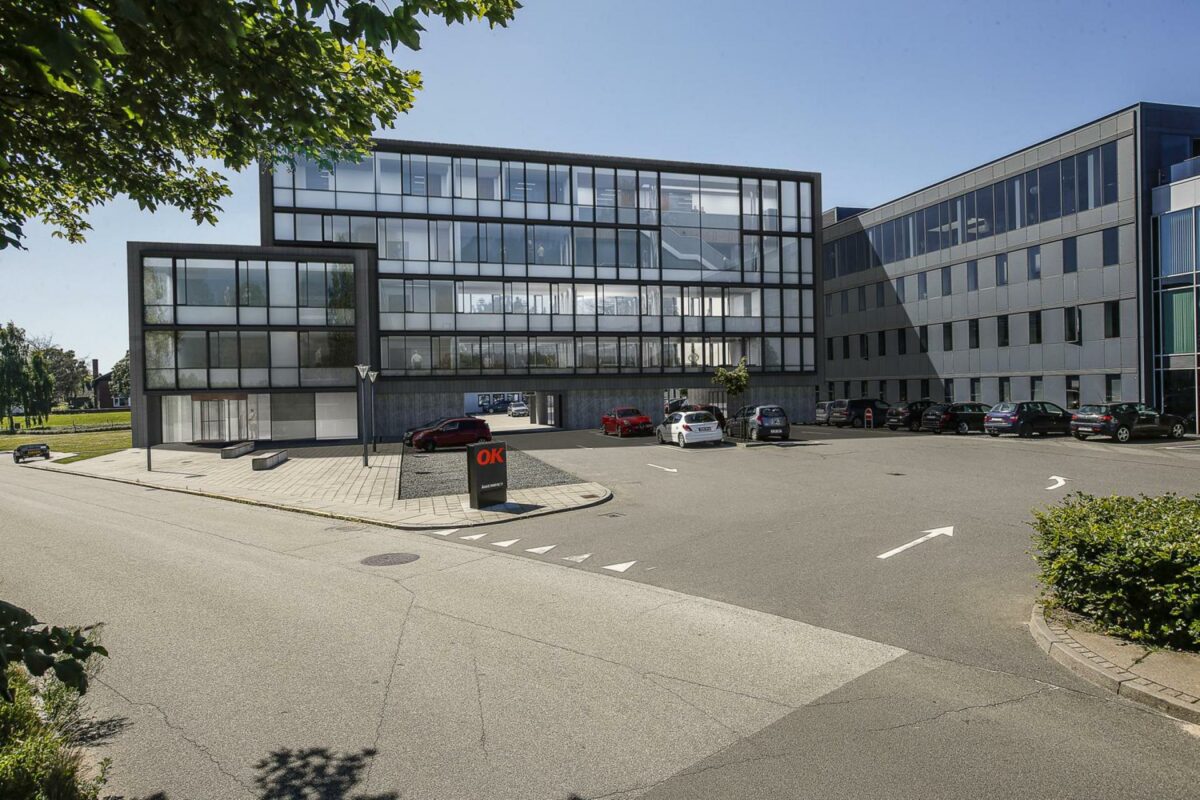 Tilbygningen skal være klar næste år. Visualisering: Cubo Arkitekter.
