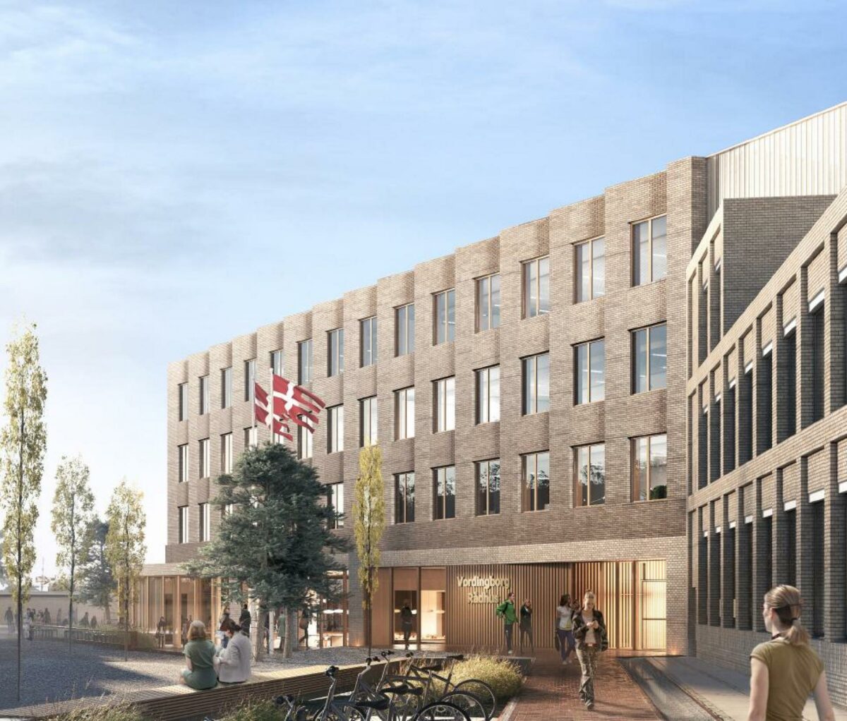 Rådhuset skal være mere end bare arbejdsplads for de ansatte i kommunen. Visualiseringer: Moe, PLH Arkitekter og ETN Arkitekter.