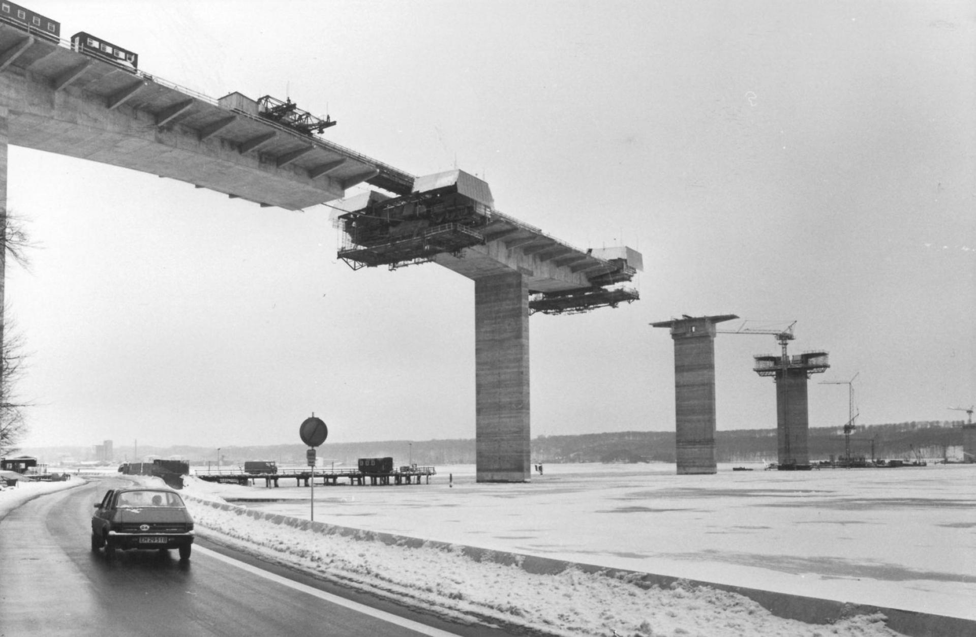 I slutningen af 70'erne var der stadig vintre med sne ... Arkivfoto: Cowi.