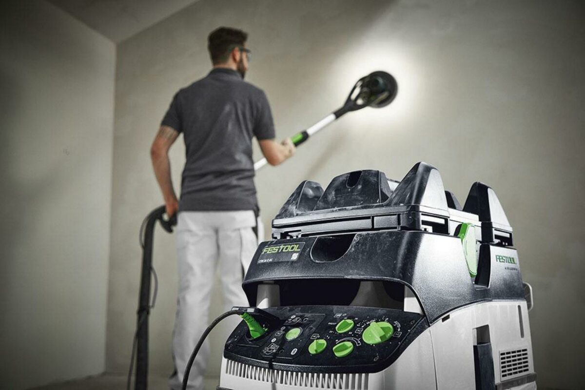 Festools nye langhalssliber, PLANEX LHS 2 225 EQI. Foto: Festool.