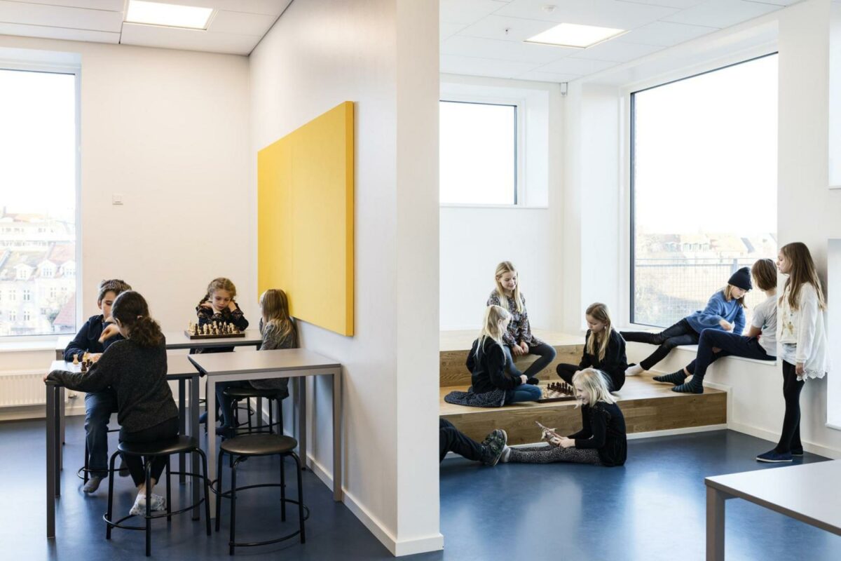 Frederiksbjerg Skole. Foto: Peter Nørby/Henning Larsen Architects.