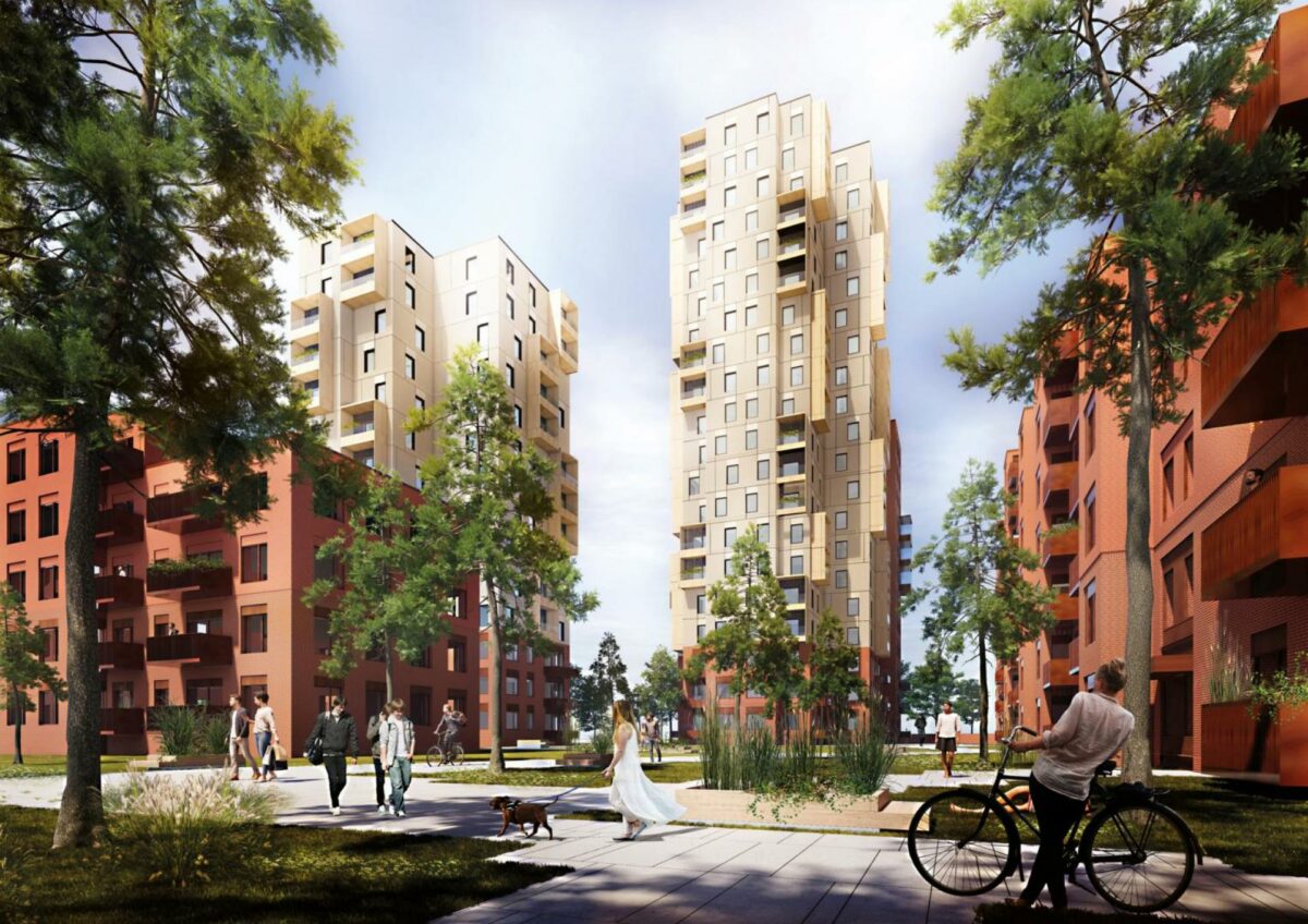 På den gamle slagterigrund på Rugårdsvej i Odense skal entreprenør- og byudviklingsvirksomhed A. Enggaard med pensionsselskabet PKA som medinvestor over de kommede år opføre en ny bydel.