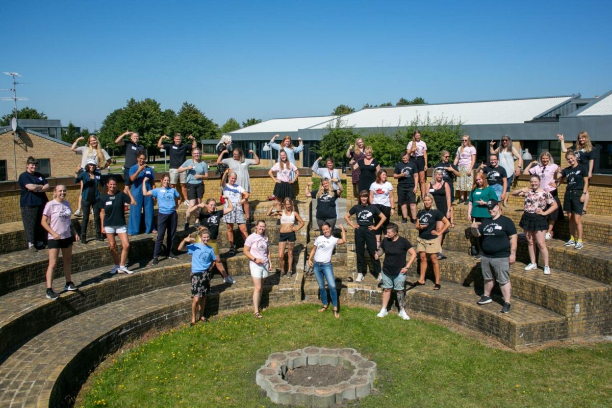 Boss Ladies-Camp på Herningsholm Erhvervsskole i Herning markerede udnævnelsen af mere end en god håndfuld nye kvindelige håndværker-ambassadører. Pressefoto.