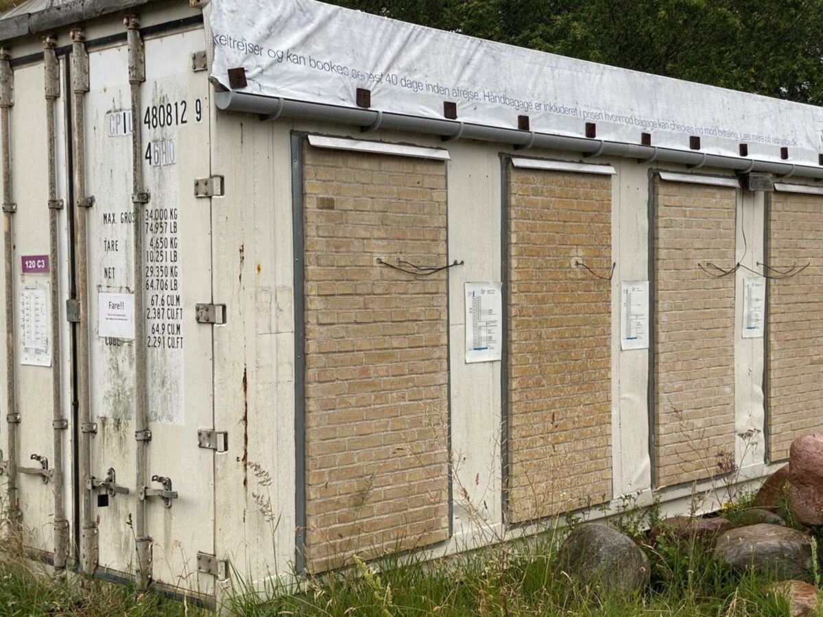 DTU har tidligere testet isolering. Nu genbruges forsøgscontainerene af Egen Vinding og Datter. Pressefoto.