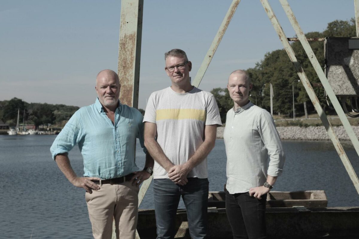 Medarbejdere fra Odenseafdelingen. Fra venstre: Peter Ebling, Kenneth Guldborg og Mark Skovsende Pedersen. Pressefoto.