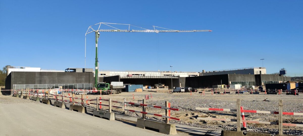 Det bliver på byggeriet af Nyt Aalborg Universitetshospital, at Bravida i første omgang tester den nye digitalisering af staderegistreringen. Pressefoto.