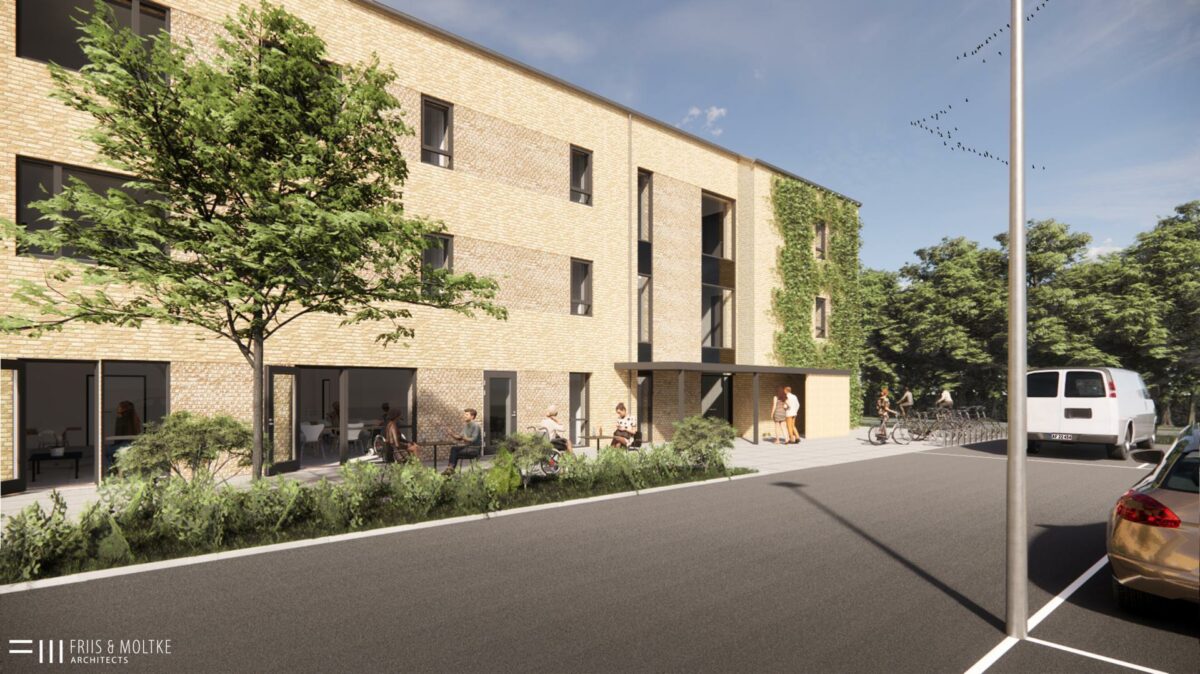 Det nye Syrenbakken skal give frihed til at leve sit eget liv. Visualisering: Friis & Moltke Architects.