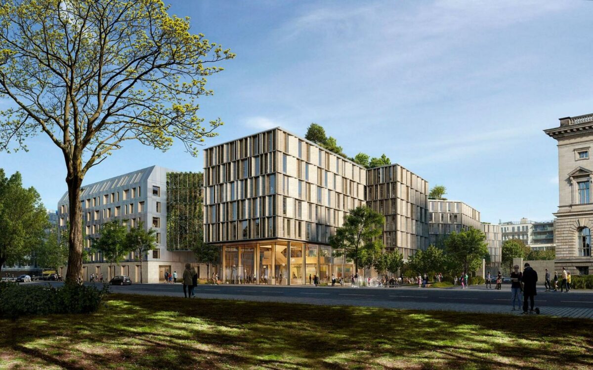 C.F. Møller Architects vinder international konkurrence om ministerium i Tyskland. Illustration: C.F. Møller.