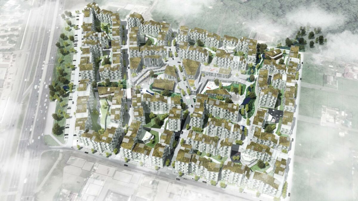 Med sejren følger tre millioner rubler og retten til at udvikle projektet. Visualisering: Juul | Frost.