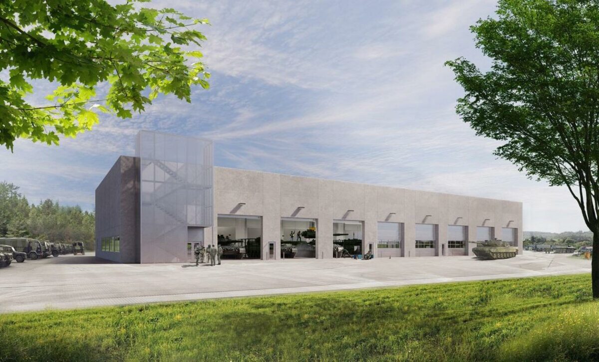 Ejendomsstyrelsen har underskrevet kontrakt med K.G. Hansen & Sønner A/S om hovedentreprisen for byggeri af tre garager på Ryes Kaserne.
