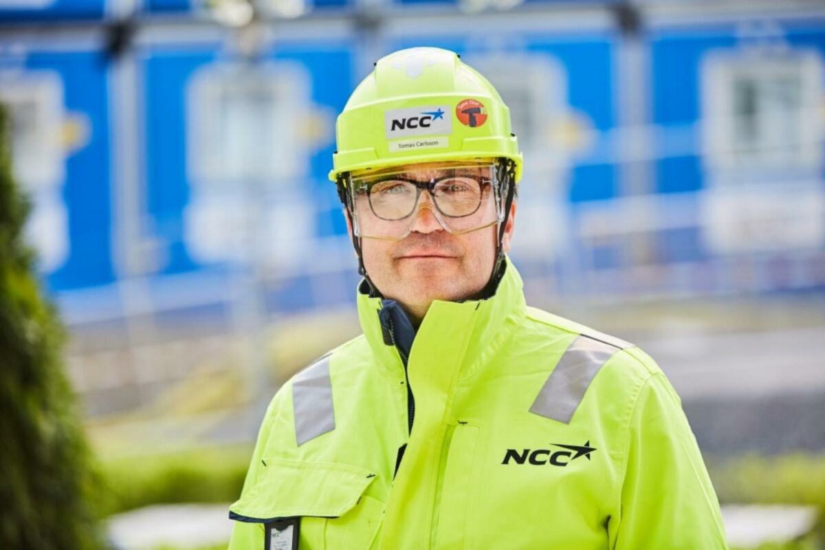 Administrerende koncerndirektør i NCC Tomas Carlsson. Pressefoto.