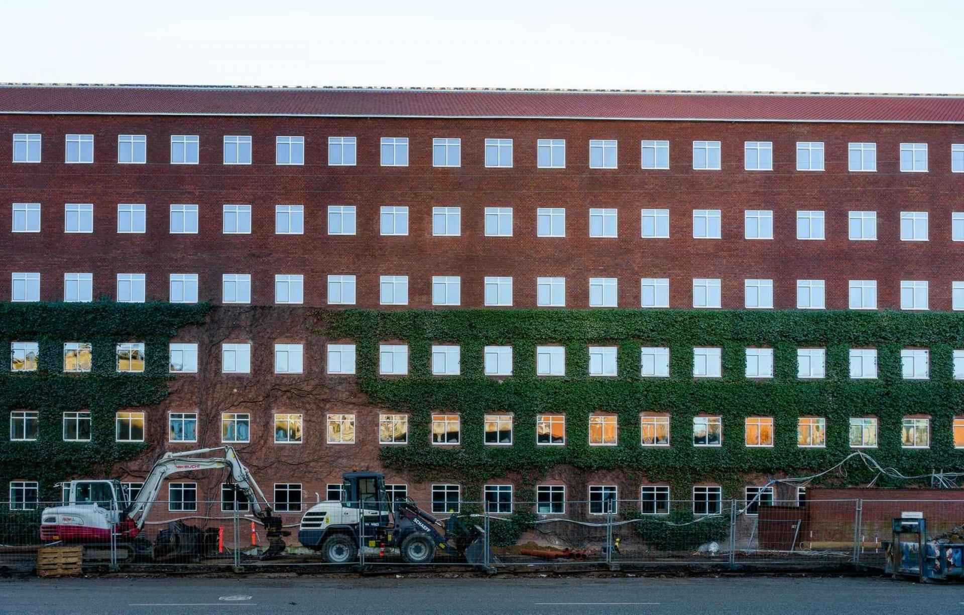 Når den omfattende renovering af første etape af Universitetsparken er tilendebragt, skal Institut for Molekylærbiologi og Genetik flytte ind. Foto: MT Højgaard.