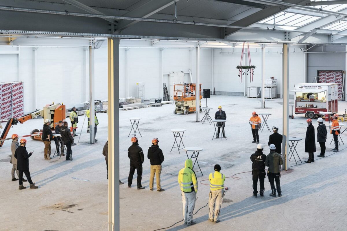 Torsdag den 10. december markerede Plantorama i Hørsholm rejsegilde på det nye center. Foto: Plantorama.