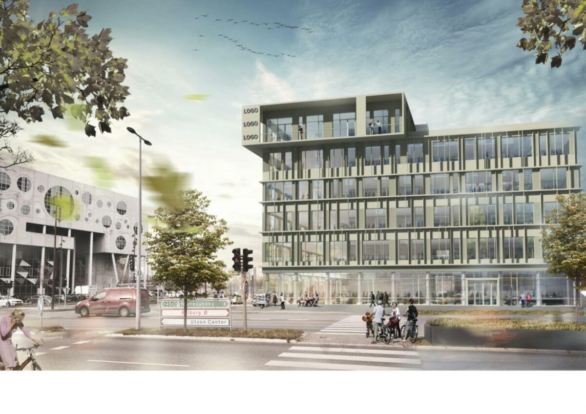 Østre Havn i Aalborg er under stor udvikling i disse år. Visualisering: A. Enggaard.