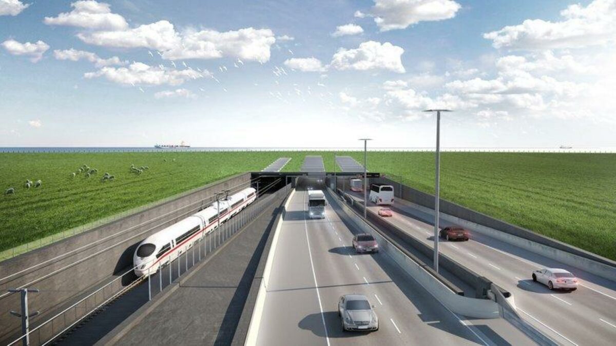 Både strøm og installationer skal være grønne på Femern Bælt-forbindelsen. Illustration: Femern A/S