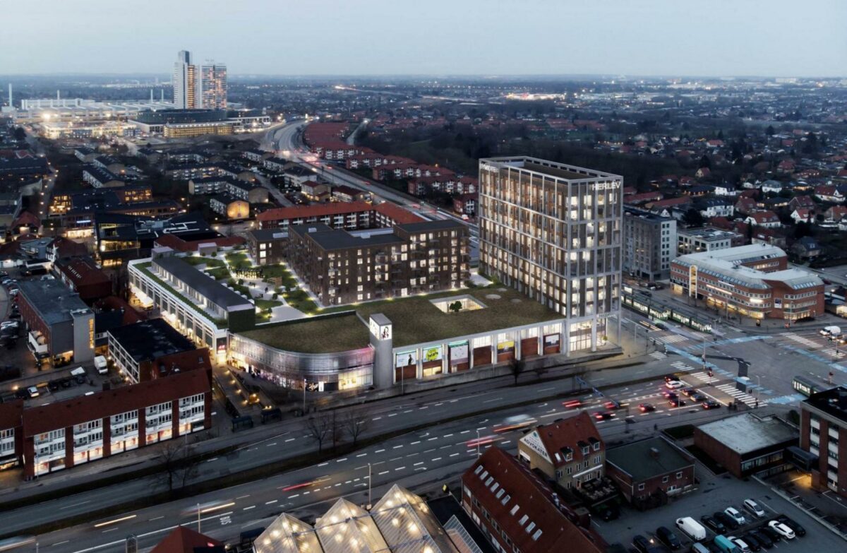 Byggetilladelsen er på plads, og Herlev bymidte er nu klar til at blive fornyet. Foto: Casa.