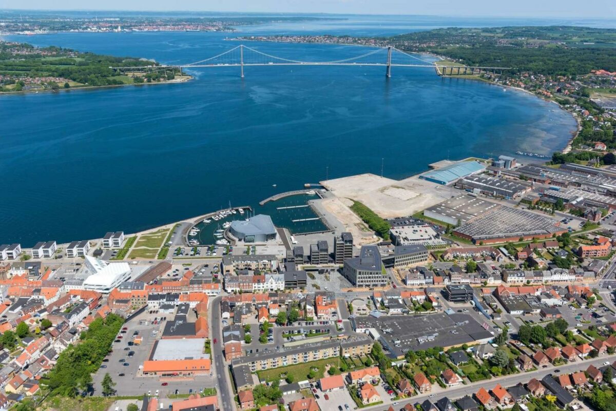 Størstedelen af arealerne på havnen skal udvikles gennem en visionskonkurrence. Foto: Middelfart Kommune.