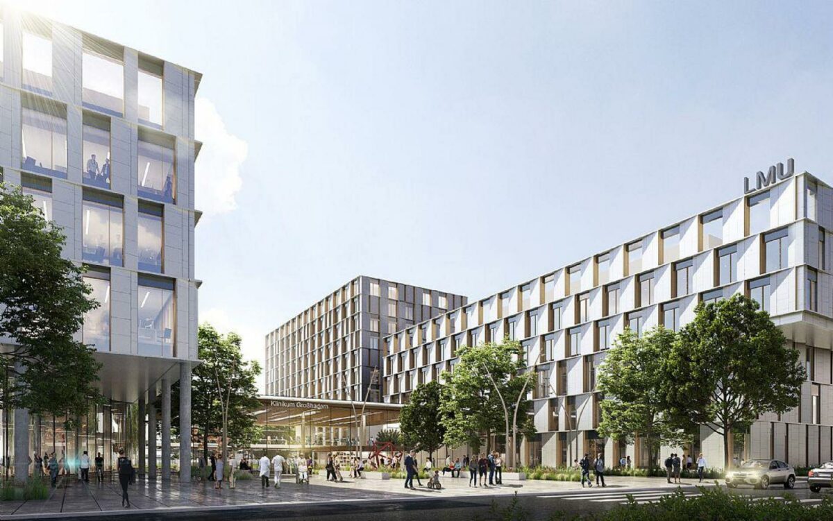 C.F. Møller Architects og HENN vinder sammen den internationale konkurrence om Grosshadern LMU Hospitalscampus i München.