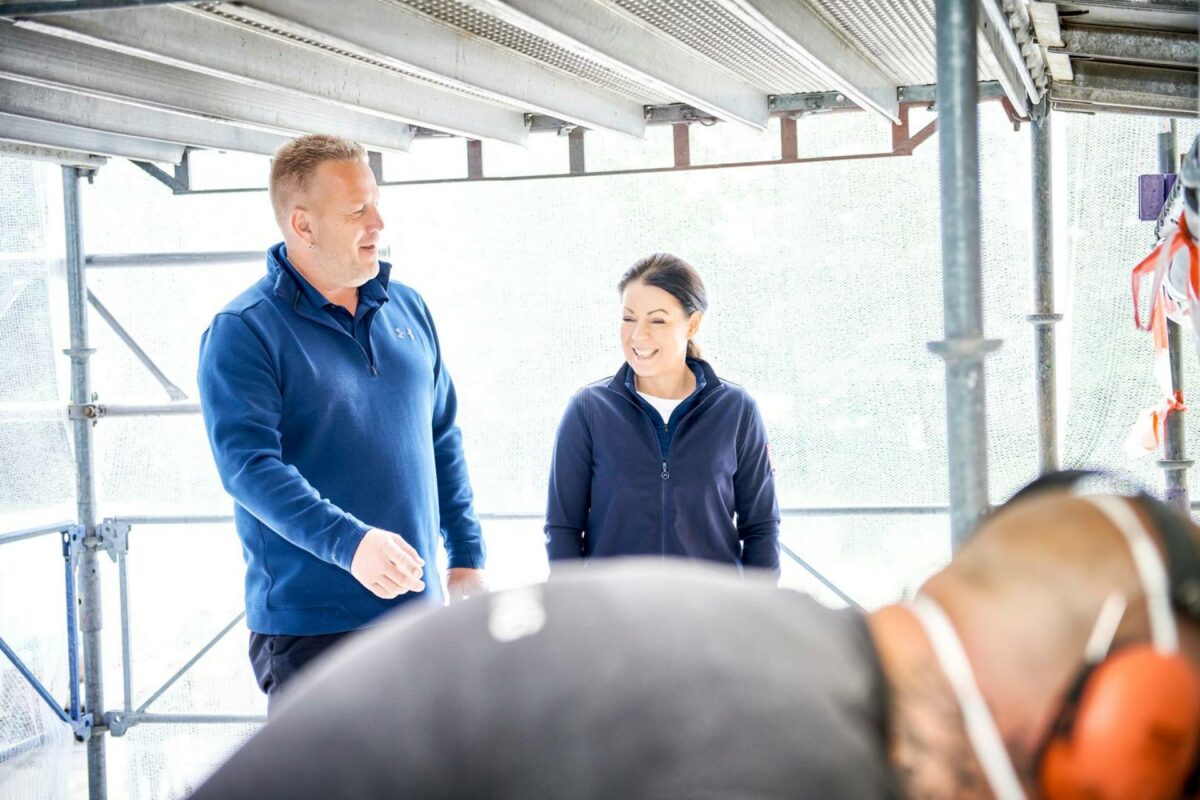 HTO Nedrivning A/S daglige ledelse udgøres af Lars Christensen og Anya Mortensen. Pressefoto.