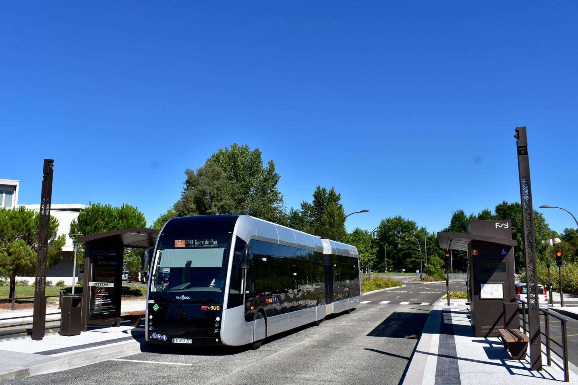 Et BRT-projekt i byen Pau i det sydvestlige Frankrig. Artelia fra Team Framtiðarlina var rådgiver på projektet. Foto: FEBUS.