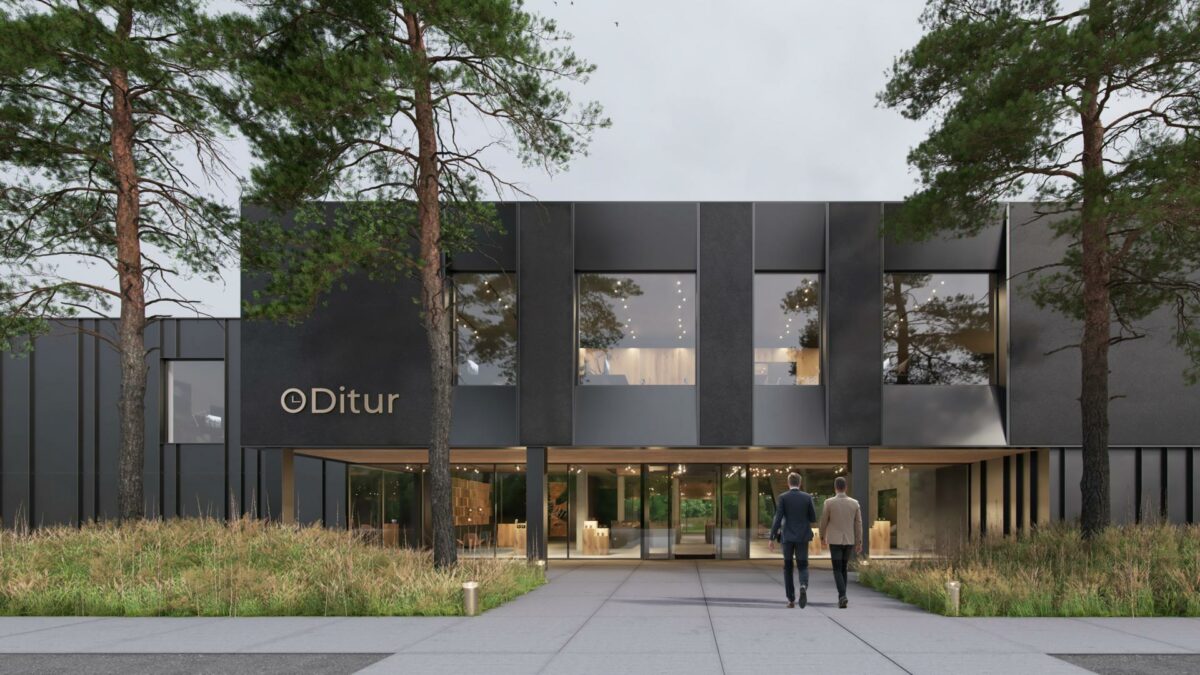 Domicilet kommer til at bestå af kontor, showroom, lager og medarbejderfaciliteter som samlet kommer til at udgøre ca. 5.000 kvadratmeter. Projektet er tegnet af GPP Arkitekter og kontoret er udformet som et "svævende smykkeskrin" i sorte betonelementer og sort aluminium.