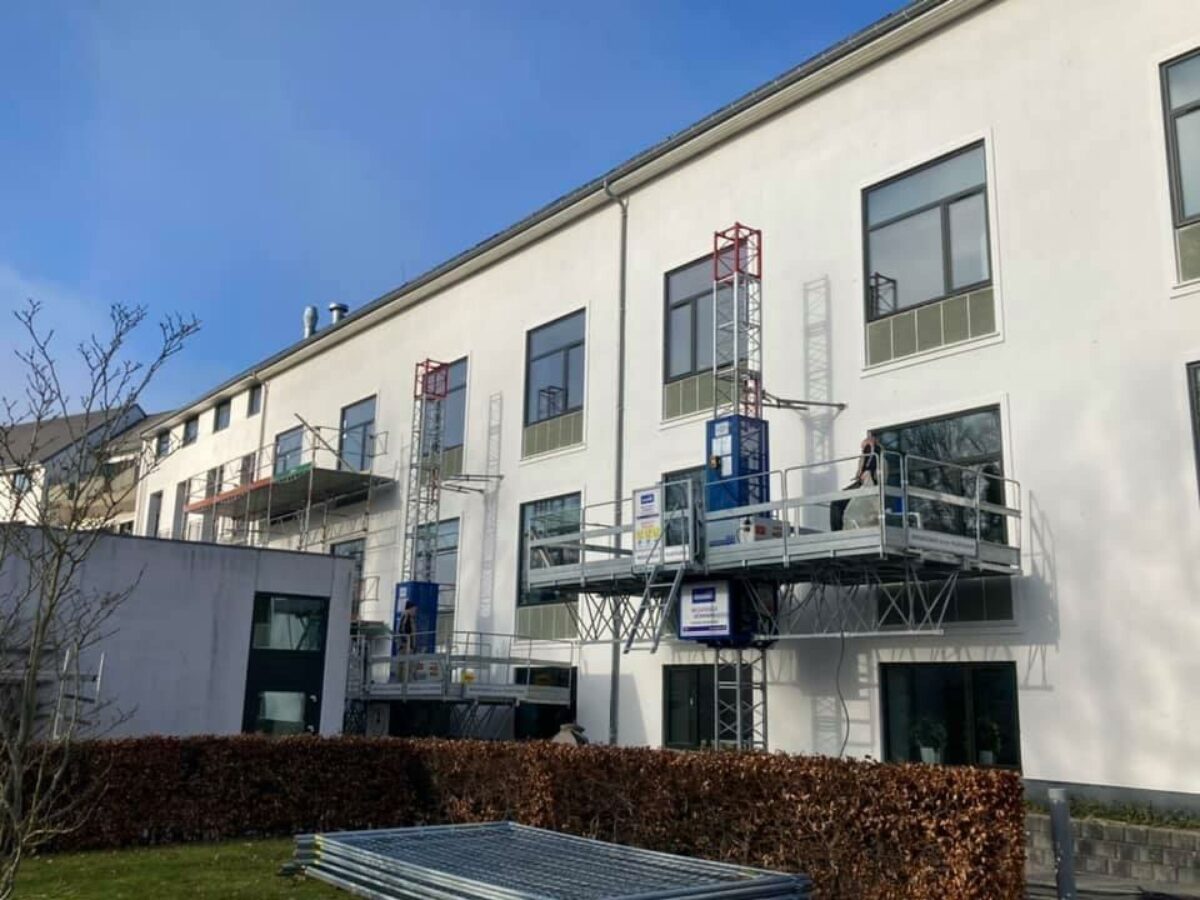 Hos Megatower oplever man vækst på det danske marked for arbejdsplatforme til byggeriet. Pressefoto.