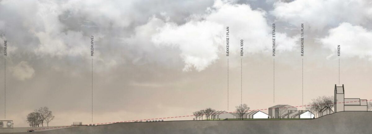 En femte almen boligafdeling i Skørping i Nordjylland er på tegnebrættet. Illustration: Himmerland Boligforening.