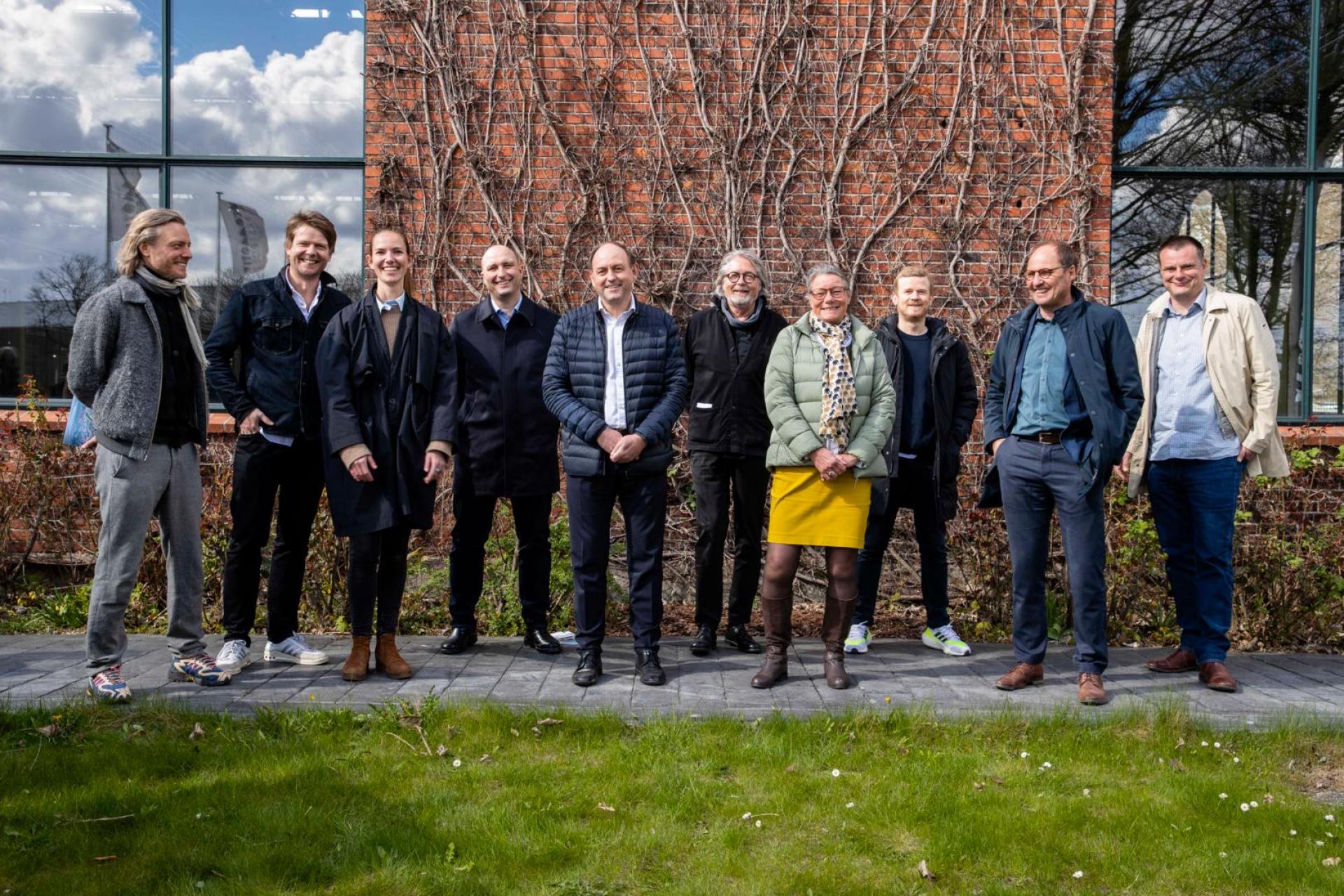 Team Cobe, DSB Ejendomsudvikling, Freja Ejendomme, fagdommere og overborgmester Lars Weiss. Fotokreditering: Kontraframe