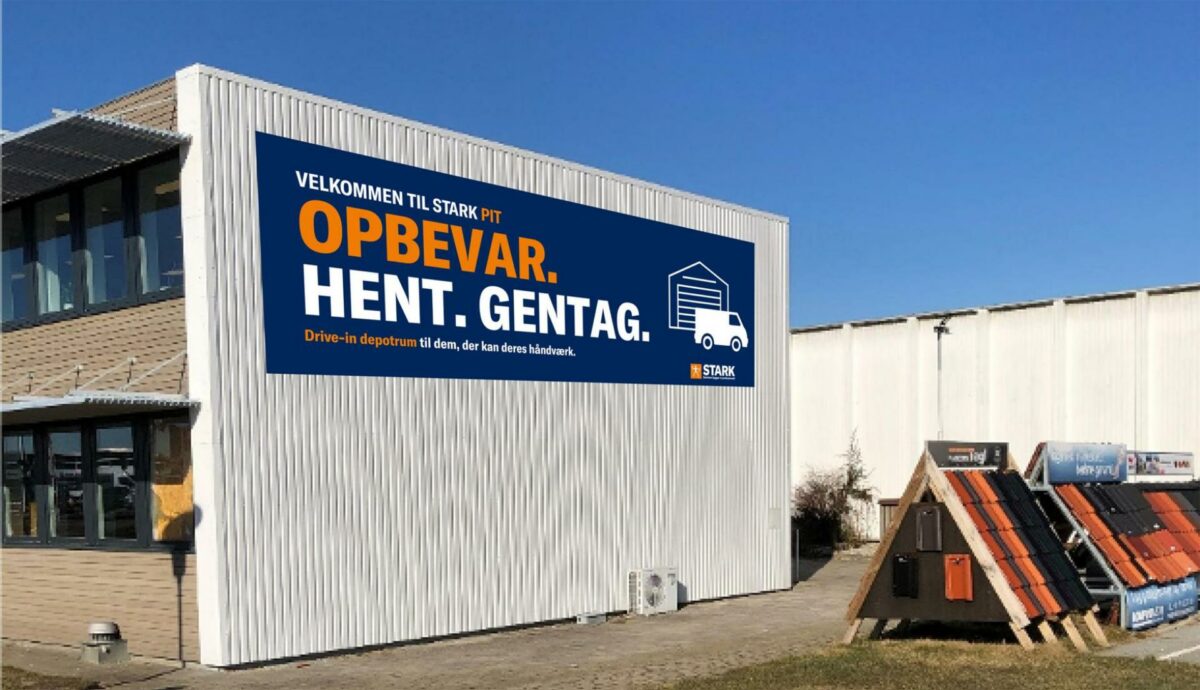 Første Stark Pit er netop åbnet i Viby J. På sigt skal depot-konceptet rulles ud til flere lokationer i Danmark. Foto: Stark.