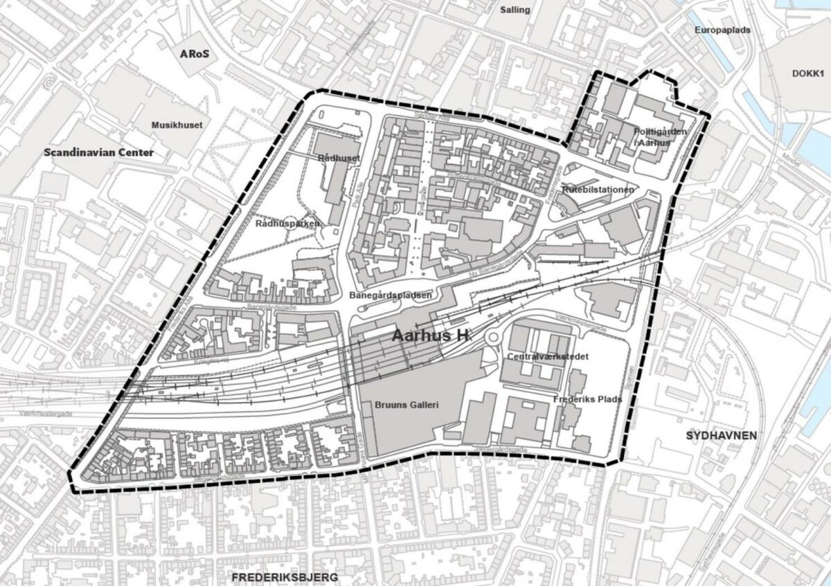 Det helt centrale Aarhus er på nippet til at få nye overordnede retningslinjer for udviklingen. Pressefoto.