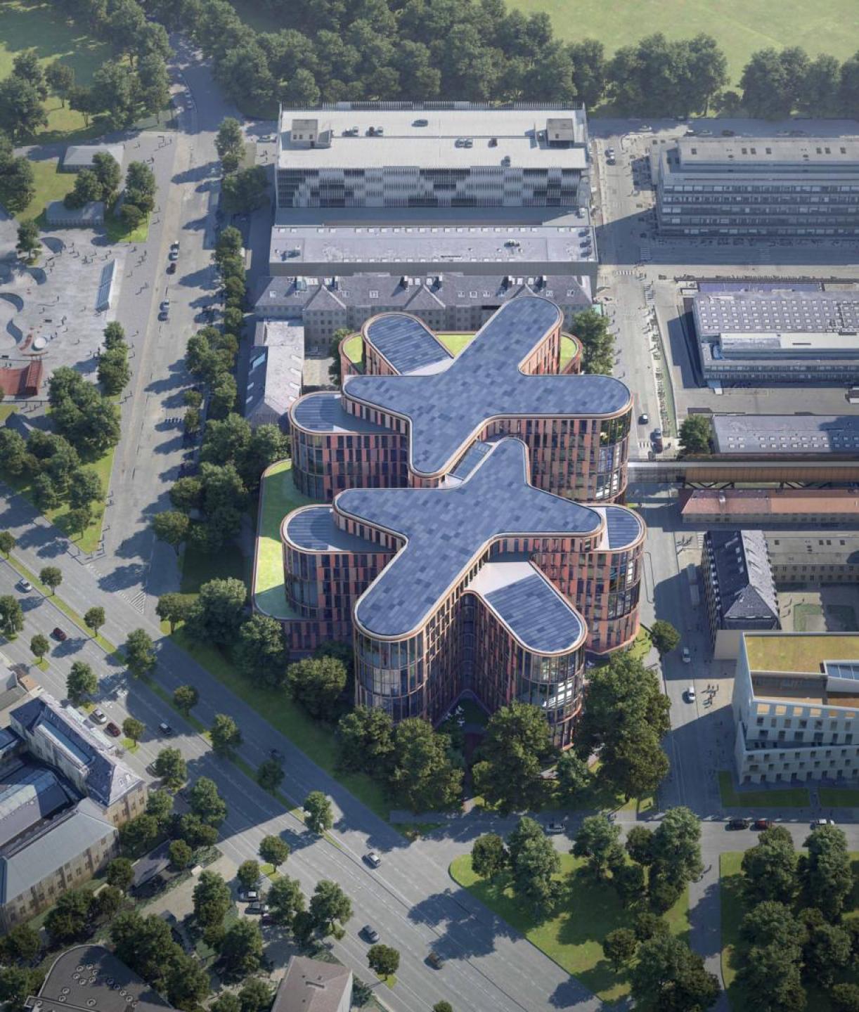 Organiske former, dagslys og leg - helende arkitektur for børn. Illustration: 3XN