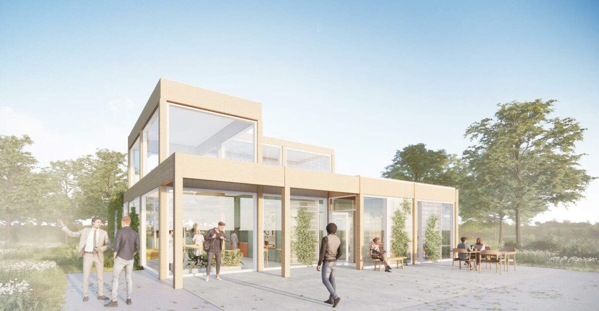 Laboratoriefaciliteterne skal give skoleklasser gratis adgang til at eksperimentere med naturvidenskab. Visualisering: Vilhelm Lauritzen Arkitekter.