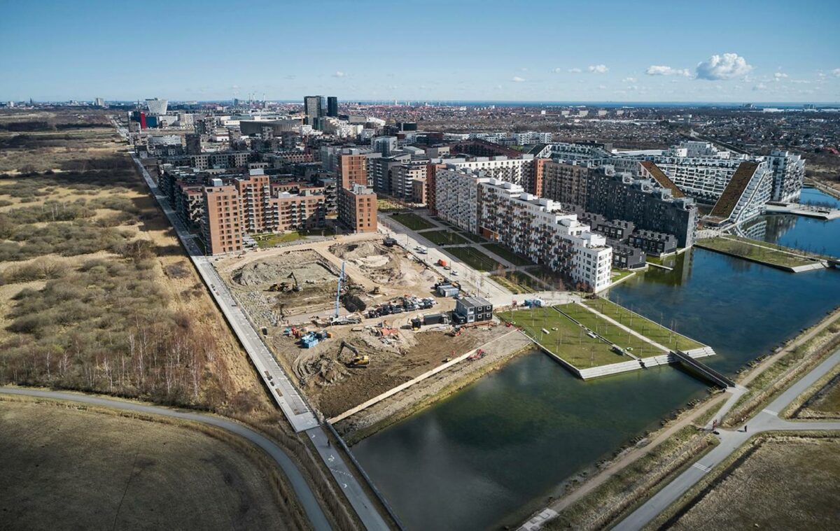 I Ørestad er der gjort plads til UN17 Village, som tager fremsynede byggeteknikker i brug. Pressefoto.